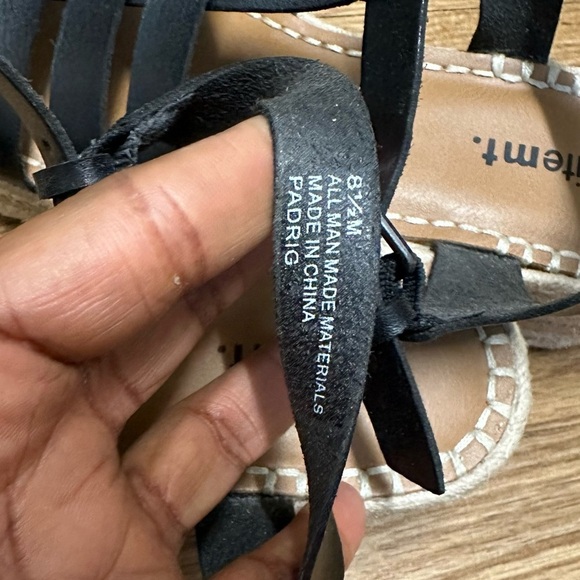 WHITEMT black platform espadrilles - Picture 8 of 10